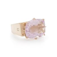 AMETHYST AND DIAMOND RING