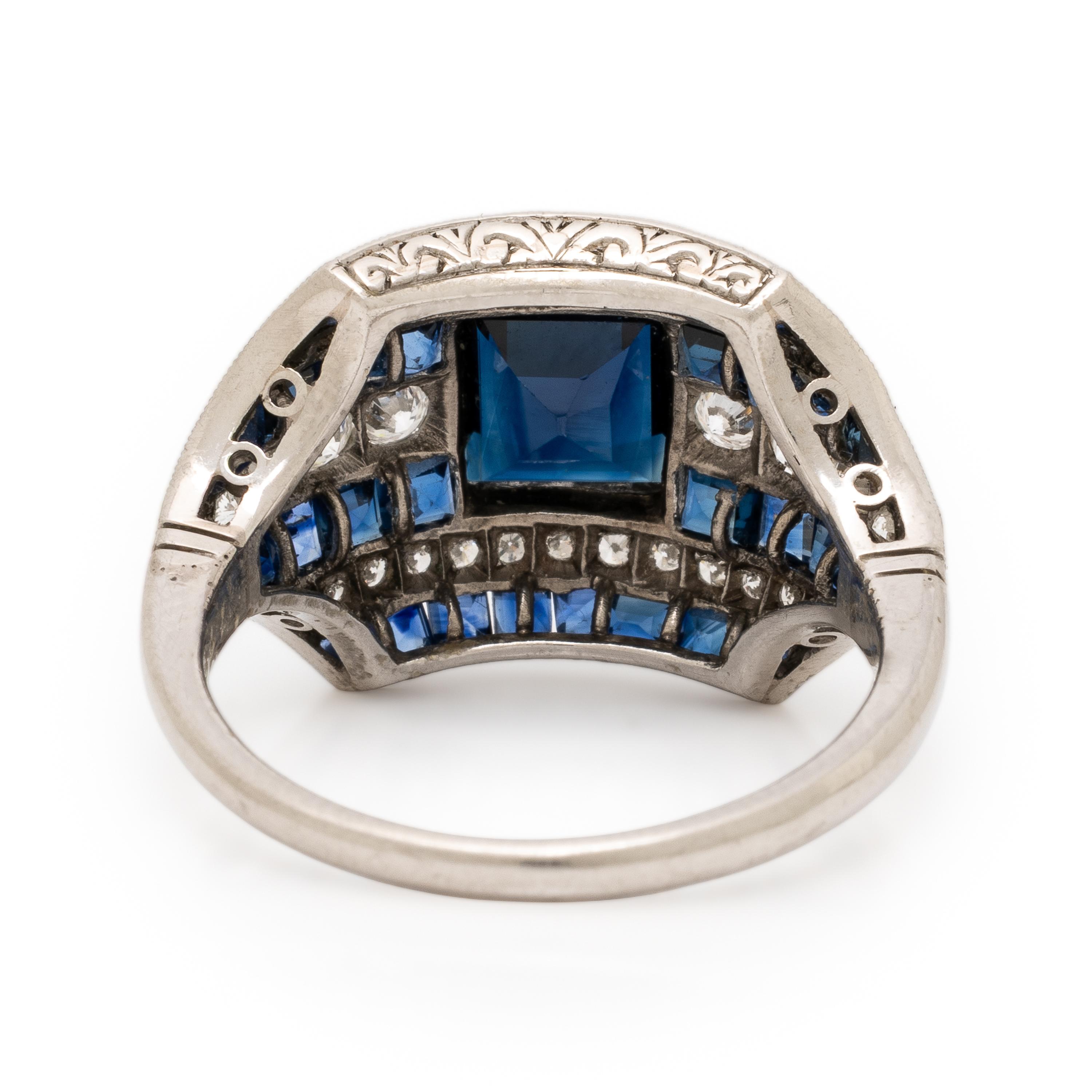 Sapphire and Diamond Ring