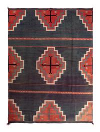 Navajo Germantown Moki Pattern Weaving / Rug