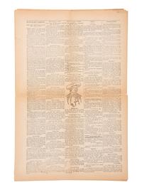[OUTLAWS & LAWMEN]. The Henrietta Independent . Vol. II, No. 33. Clay County, TX: 19 April 1895. Featuring portrait of outlaw "Cherokee Bill" and details about his execution.