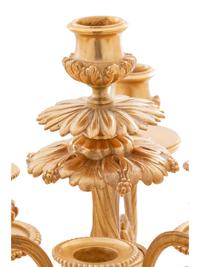 A Louis XV Style Gilt Bronze and Glass Table Garniture