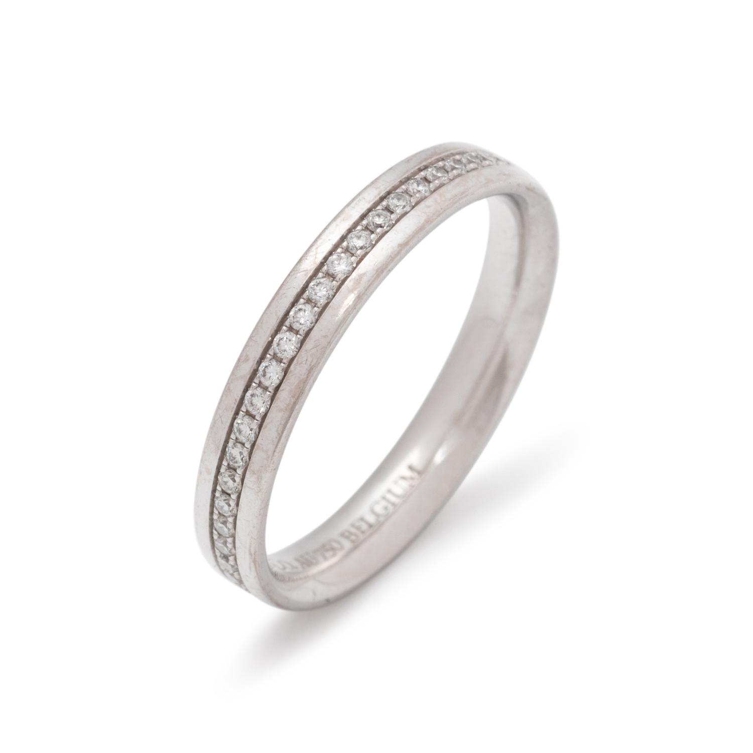 TIFFANY & CO., WHITE GOLD AND DIAMOND ETERNITY BAND