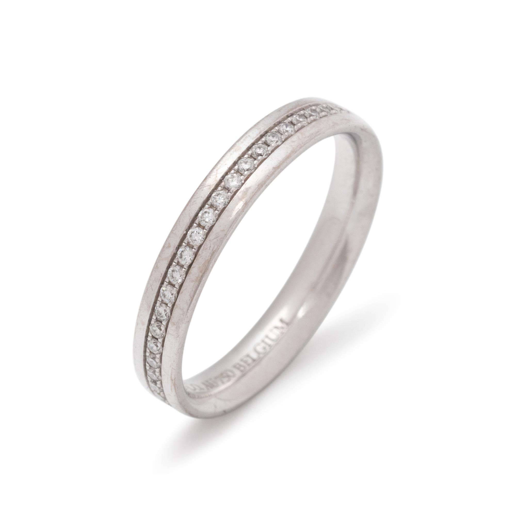 TIFFANY & CO., WHITE GOLD AND DIAMOND ETERNITY BAND