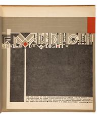 WRIGHT, Frank Lloyd (1869-1959). Wendingen: The Life-Work of the American Architect Frank Lloyd Wright . Santpoort, Holland: C.A. Mees, 1925.