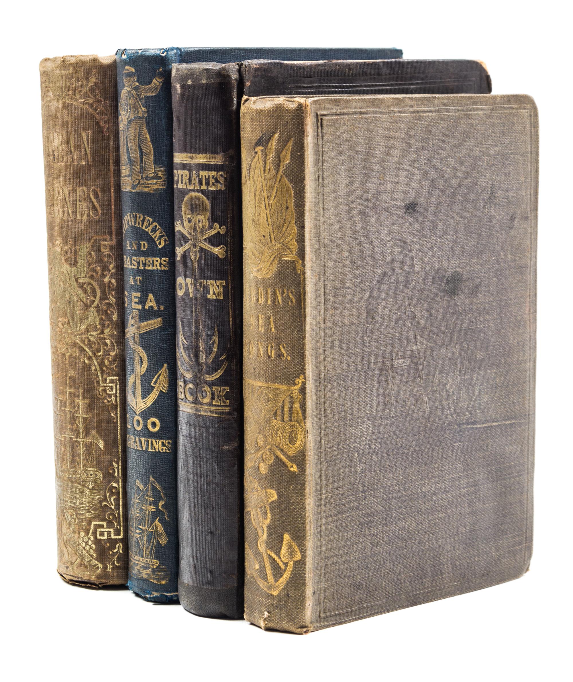(SEAFARING) Four books pertaining to life as a mariner. Nineteenth century, cloth bound.