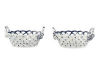 Two Worcester Porcelain Baskets