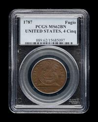 A 1787 Fugio 1c Coin (PCGS MS62 BN)