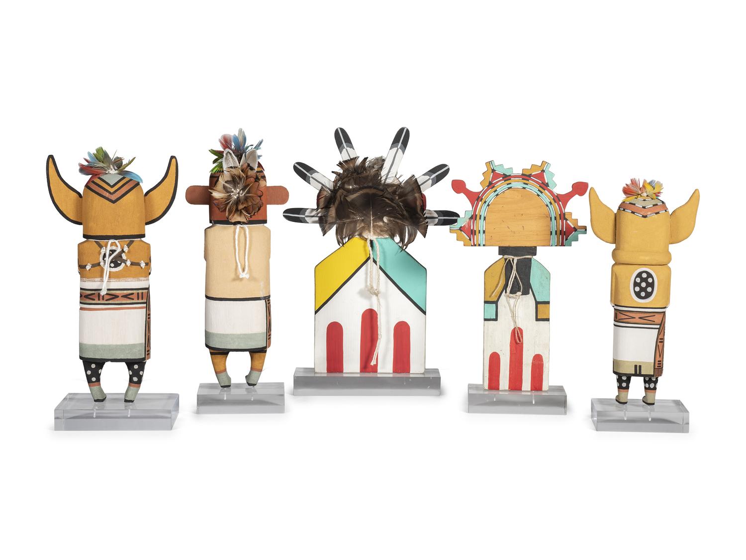 Collection of Hopi Katsina Dolls
