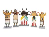 Collection of Hopi Katsina Dolls