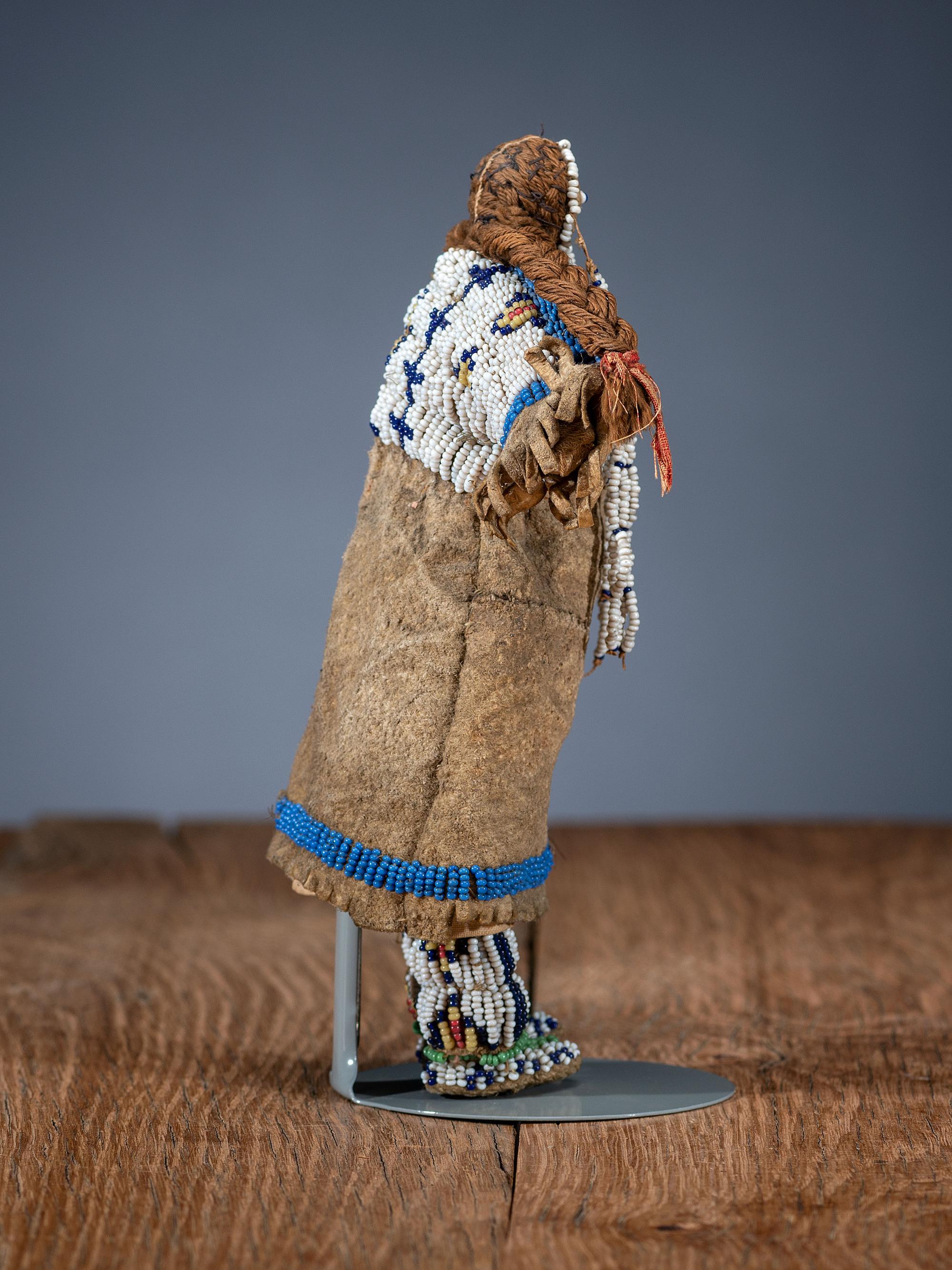 Sioux Beaded Hide Doll