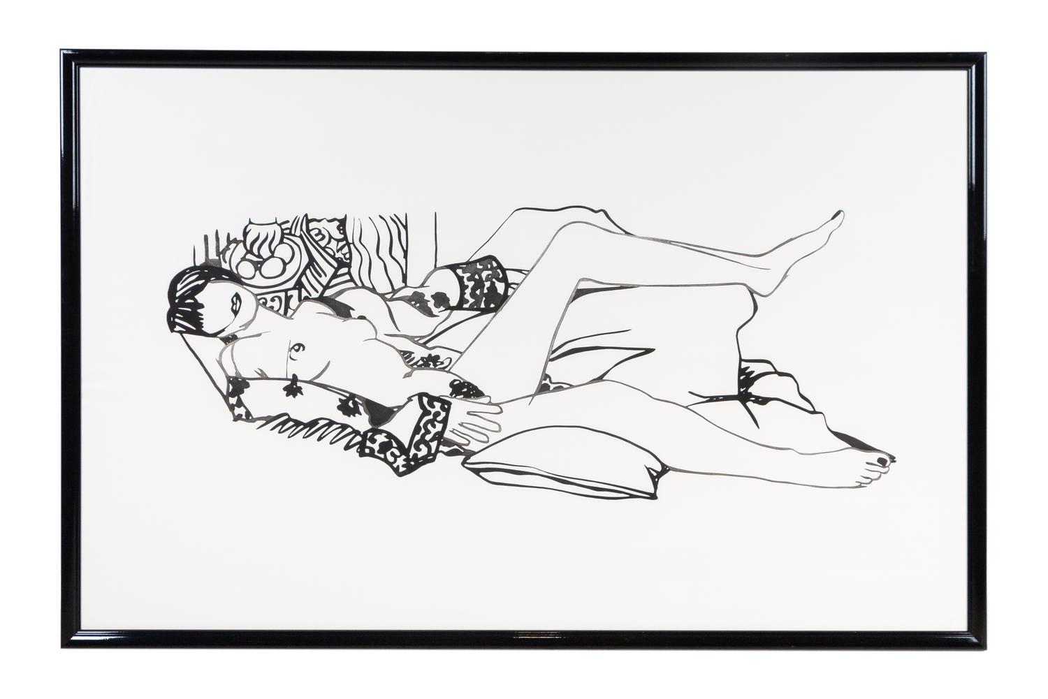 Monica Nude with Purple Robe