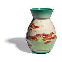 Clarice Cliff (English, 1899-1972) — Green Erin pattern vase