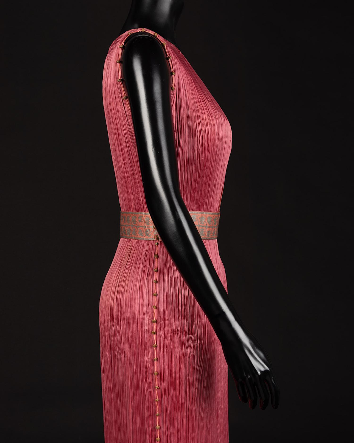 Mariano Fortuny Delphos Dress with Belt, Early Twentieth Century