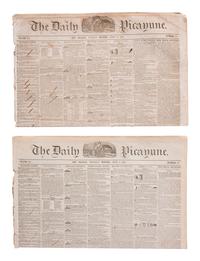 [MEXICAN WAR]. 200+ New Orleans newspapers, incl. Daily Picayune issues with Mexican War coverage.