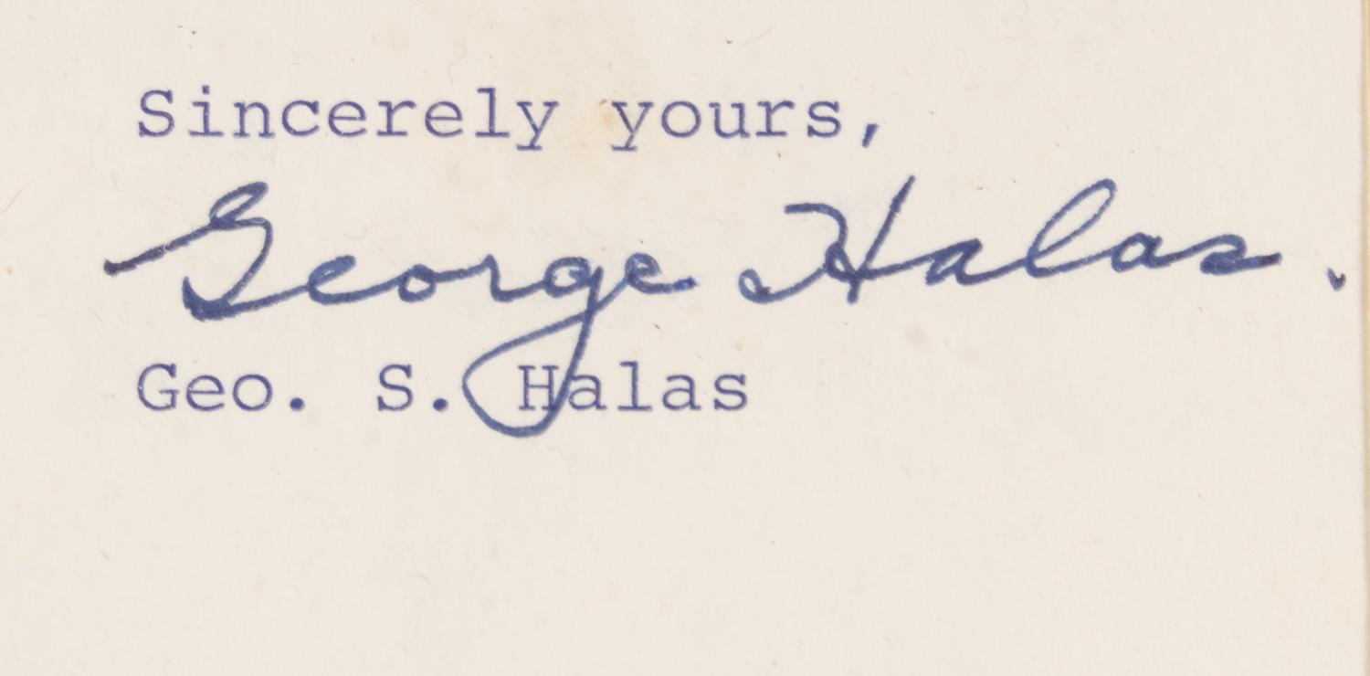 A Group of George Halas Documents With Fascinating Content