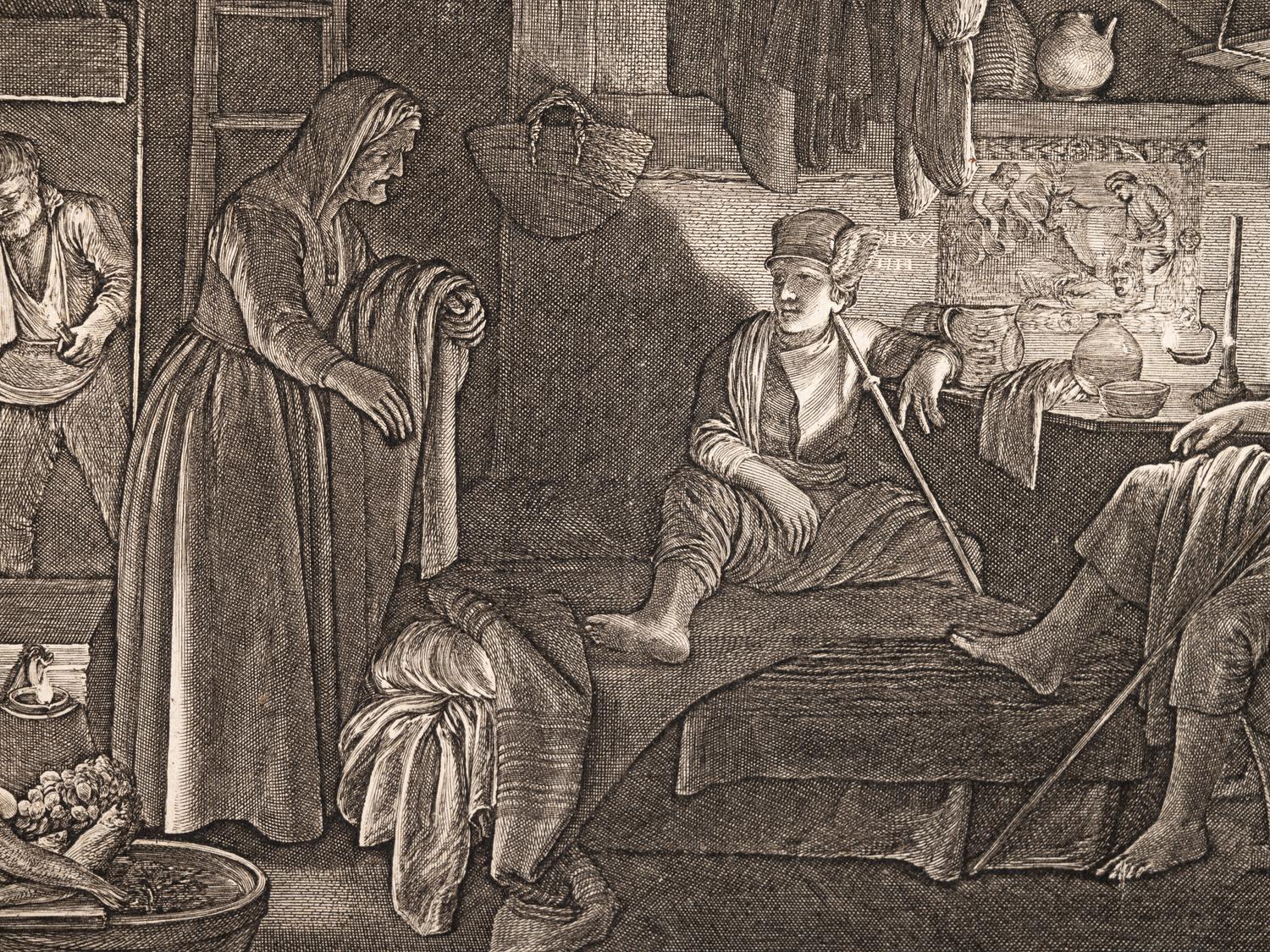 A group of seven European prints