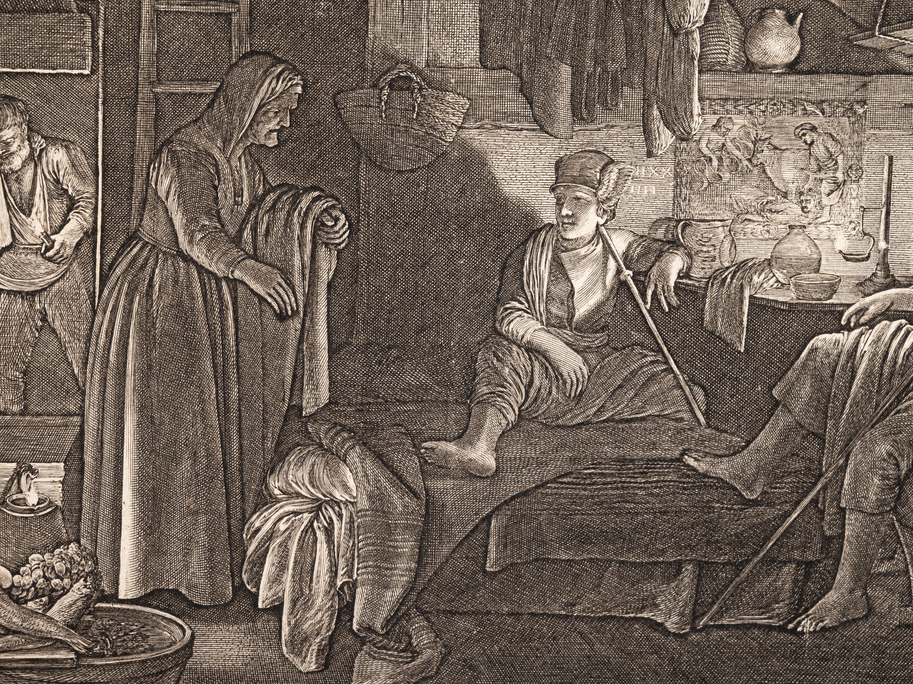 A group of seven European prints