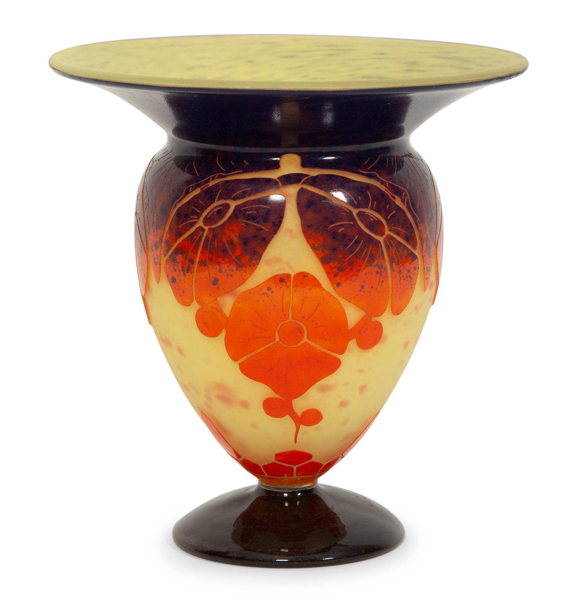 A Le Verre Francais Vase
