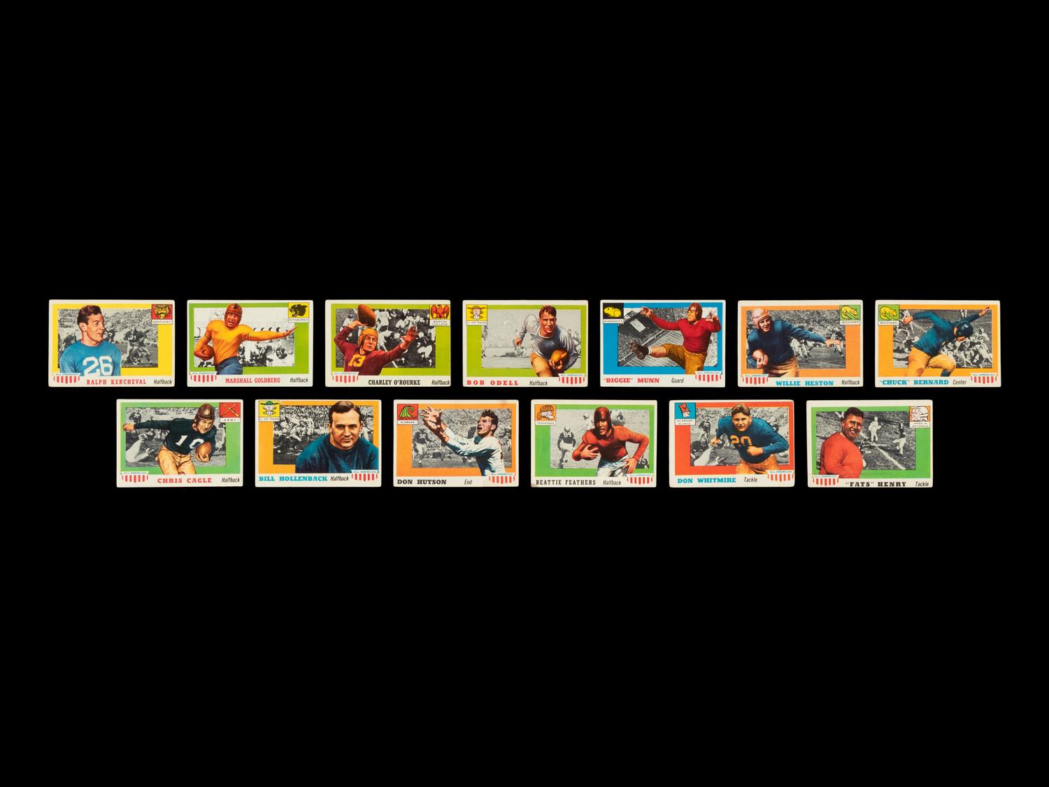 A Complete Set of 1955 Topps All-American Football Cards (100/100)