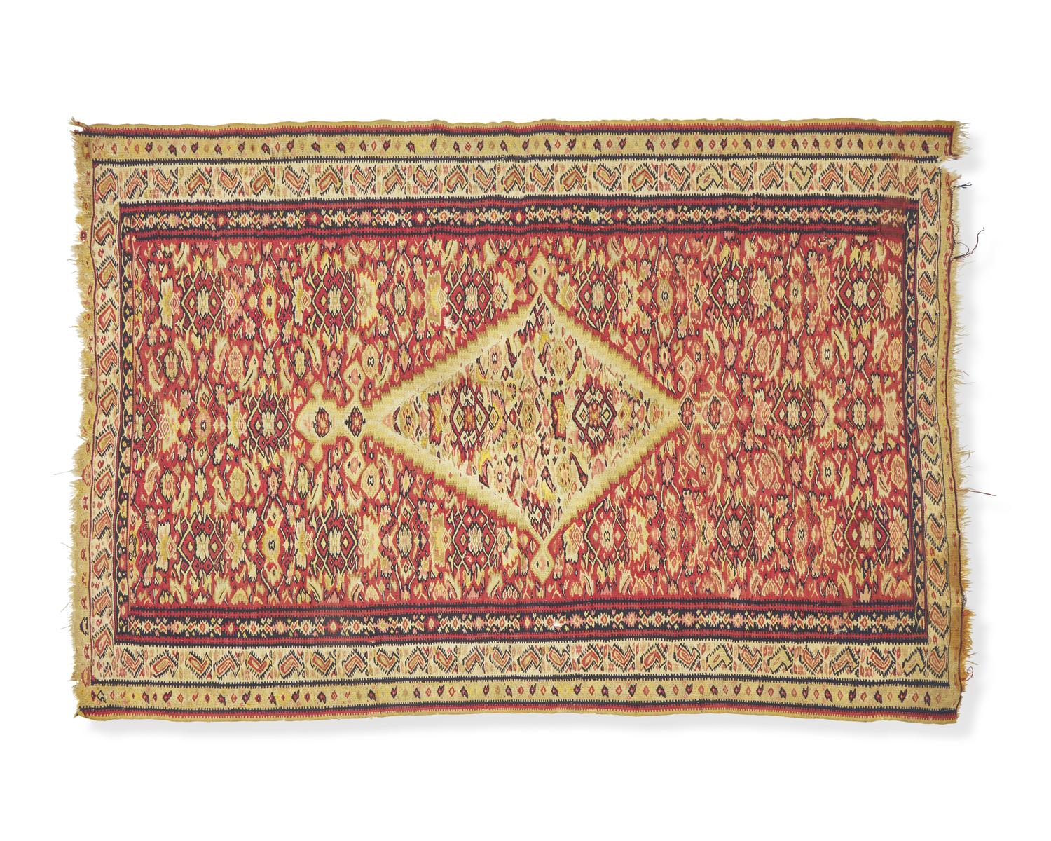 A Senneh Kilim rug, late 19th century