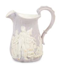 A Collection of Seven English Salt Glazed Relief Form Articles — 19TH/20TH CENTURY