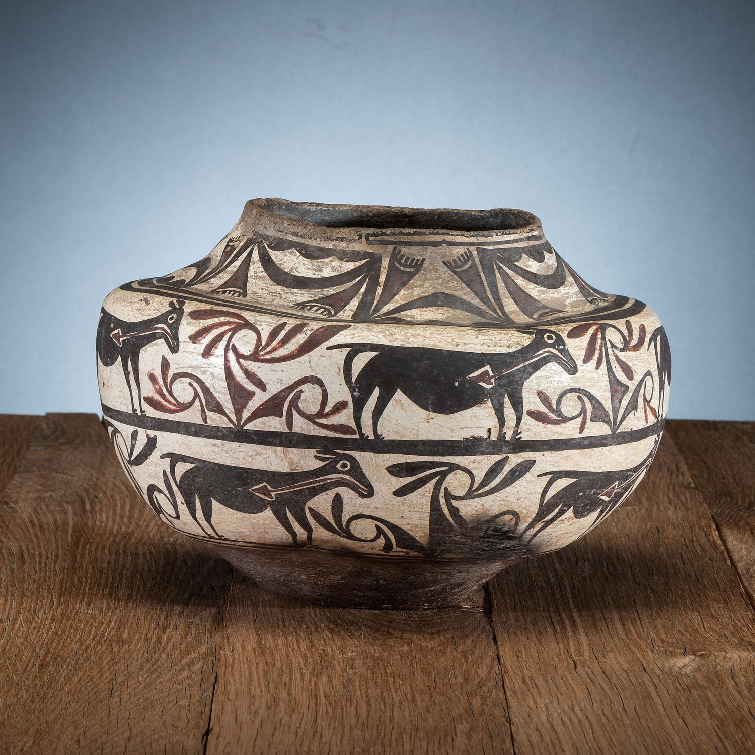 Zuni Polychrome Pottery Jar