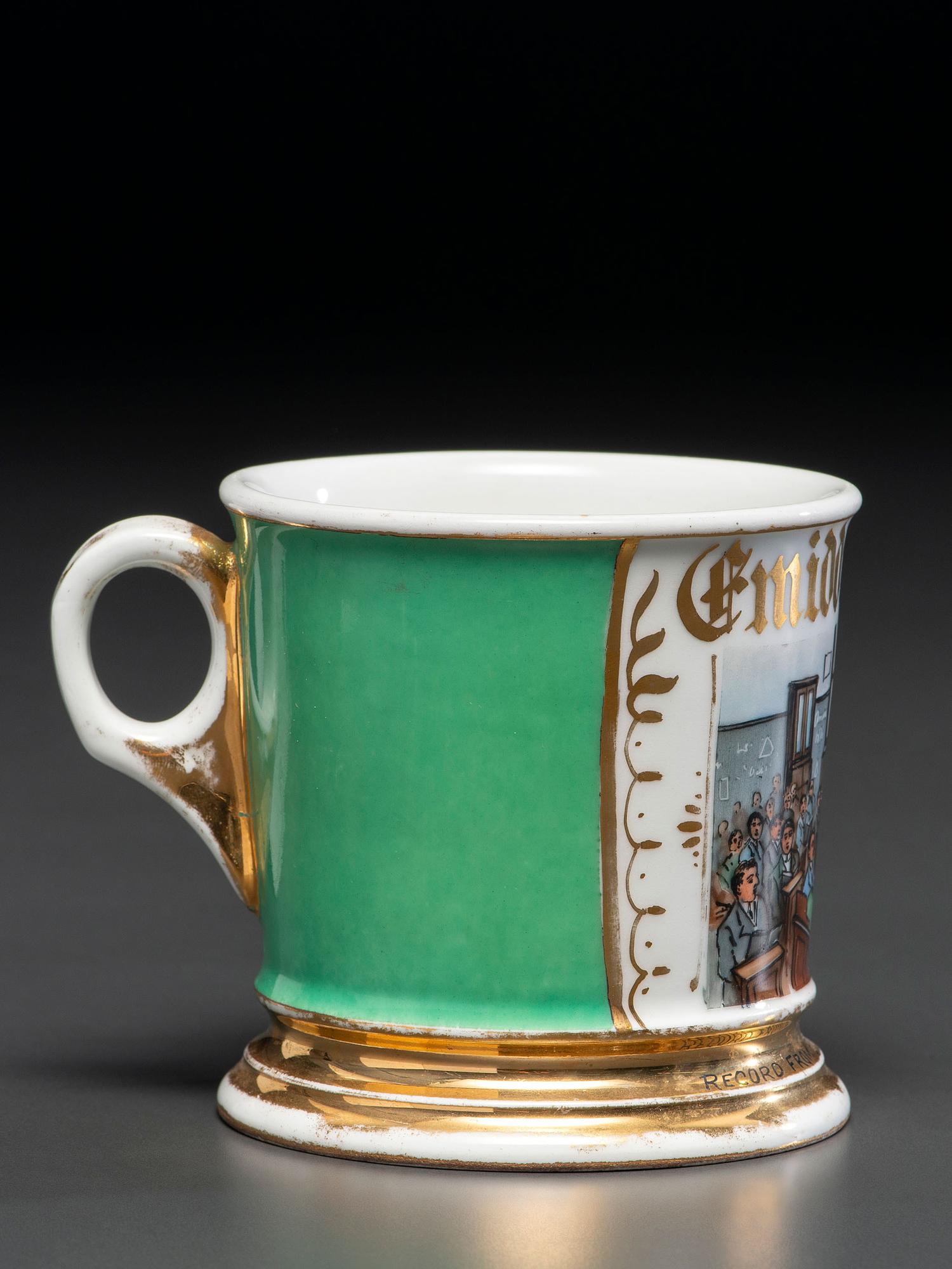 A Teacher's Porcelain Occupational Shaving Mug
