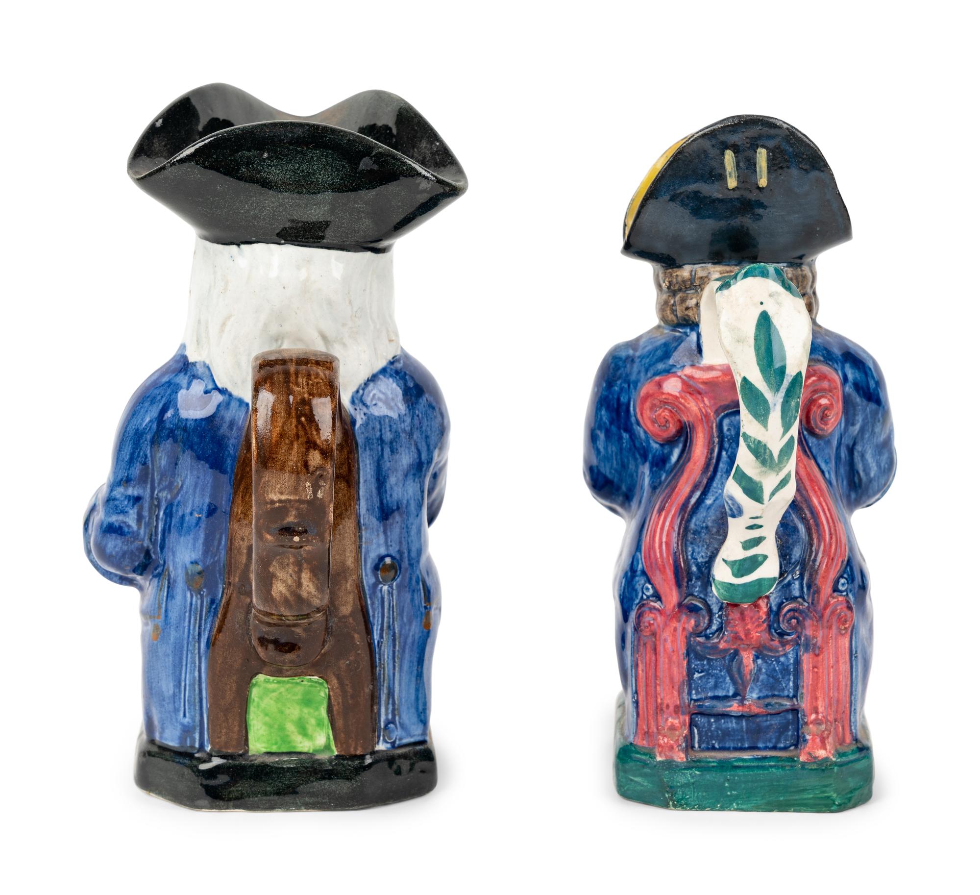 A Postillion Toby Jug and a Copeland and Garrett New Faïence Toby Jug