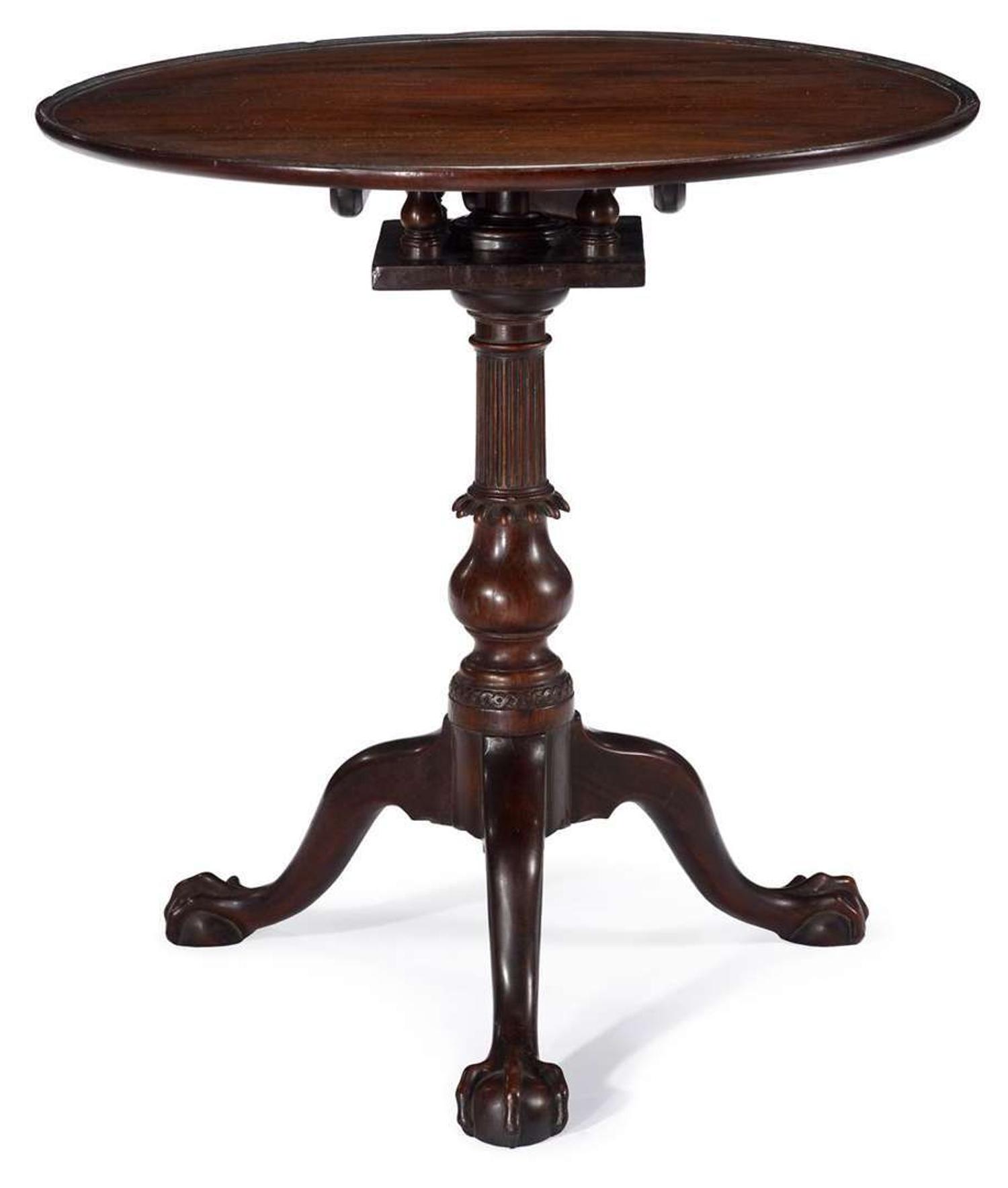 Chippendale carved mahogany tea table philadelphia, pa, circa 1770
