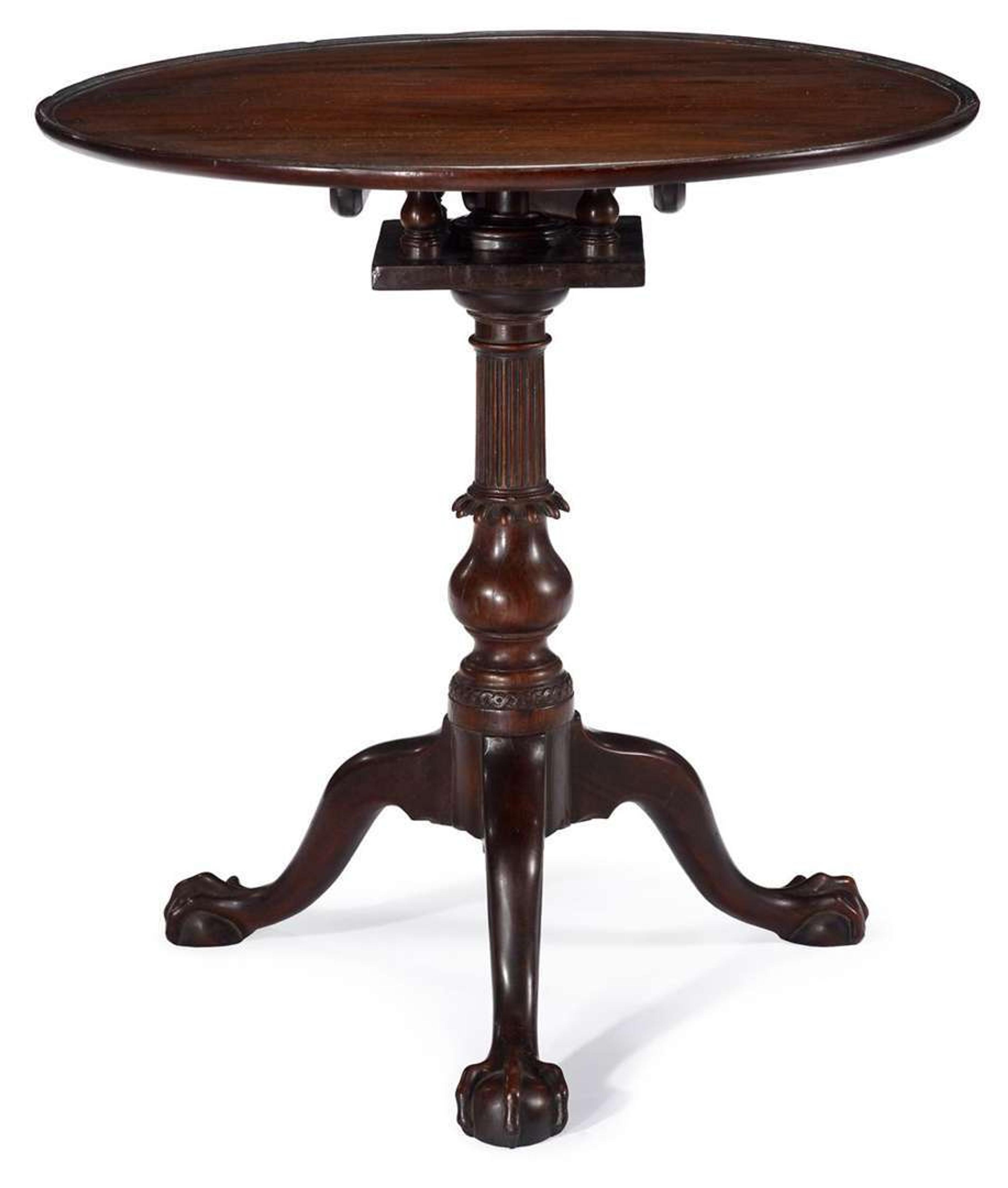 Chippendale carved mahogany tea table philadelphia, pa, circa 1770