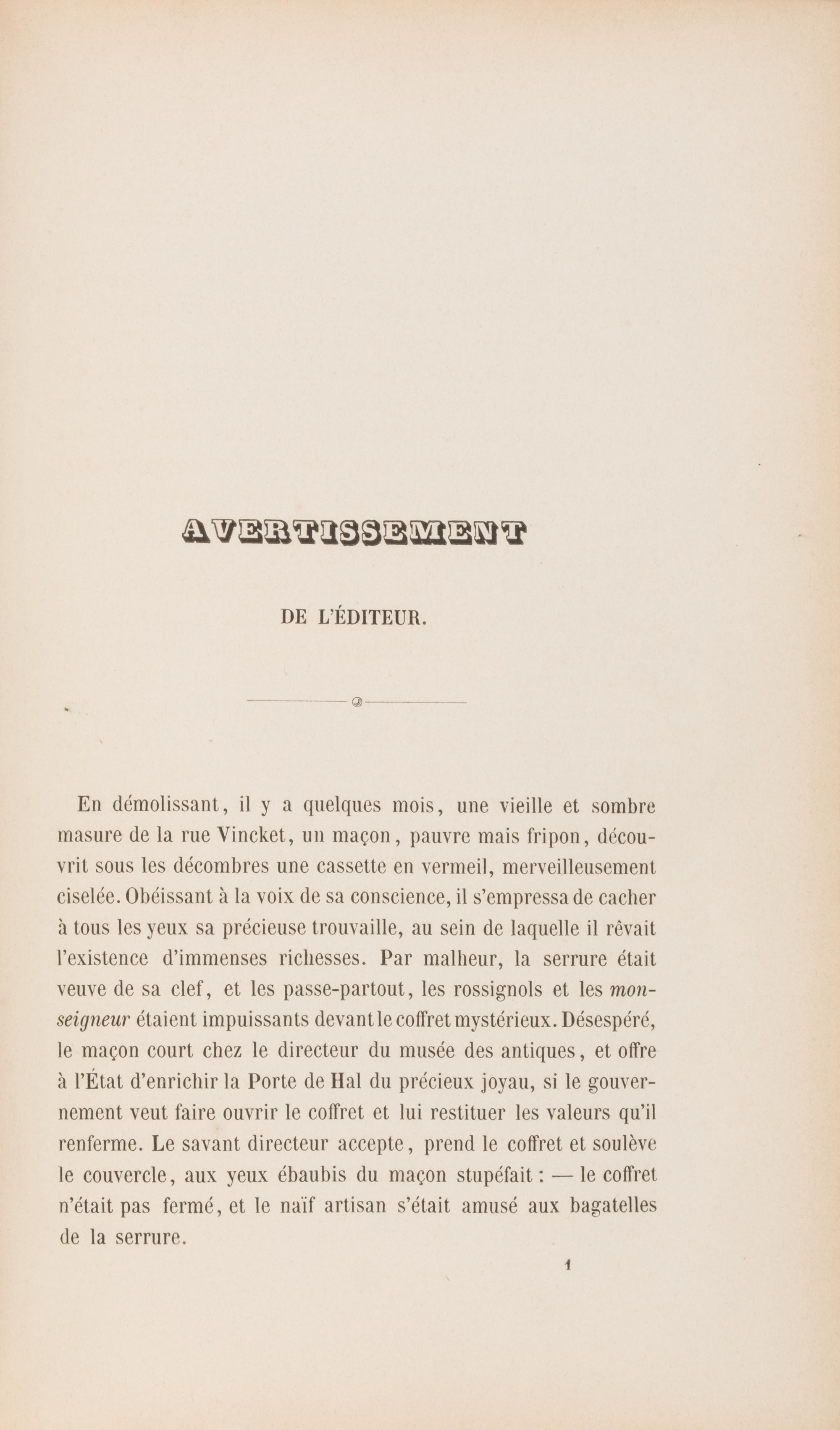 [Fortsas Hoax] [Chalon, Renier Hubert Ghislain] Annulaire agathopédique et saucial Imprimé par les presses iconographiques à la Congrève de l'ordre des Agath . Cycle IV