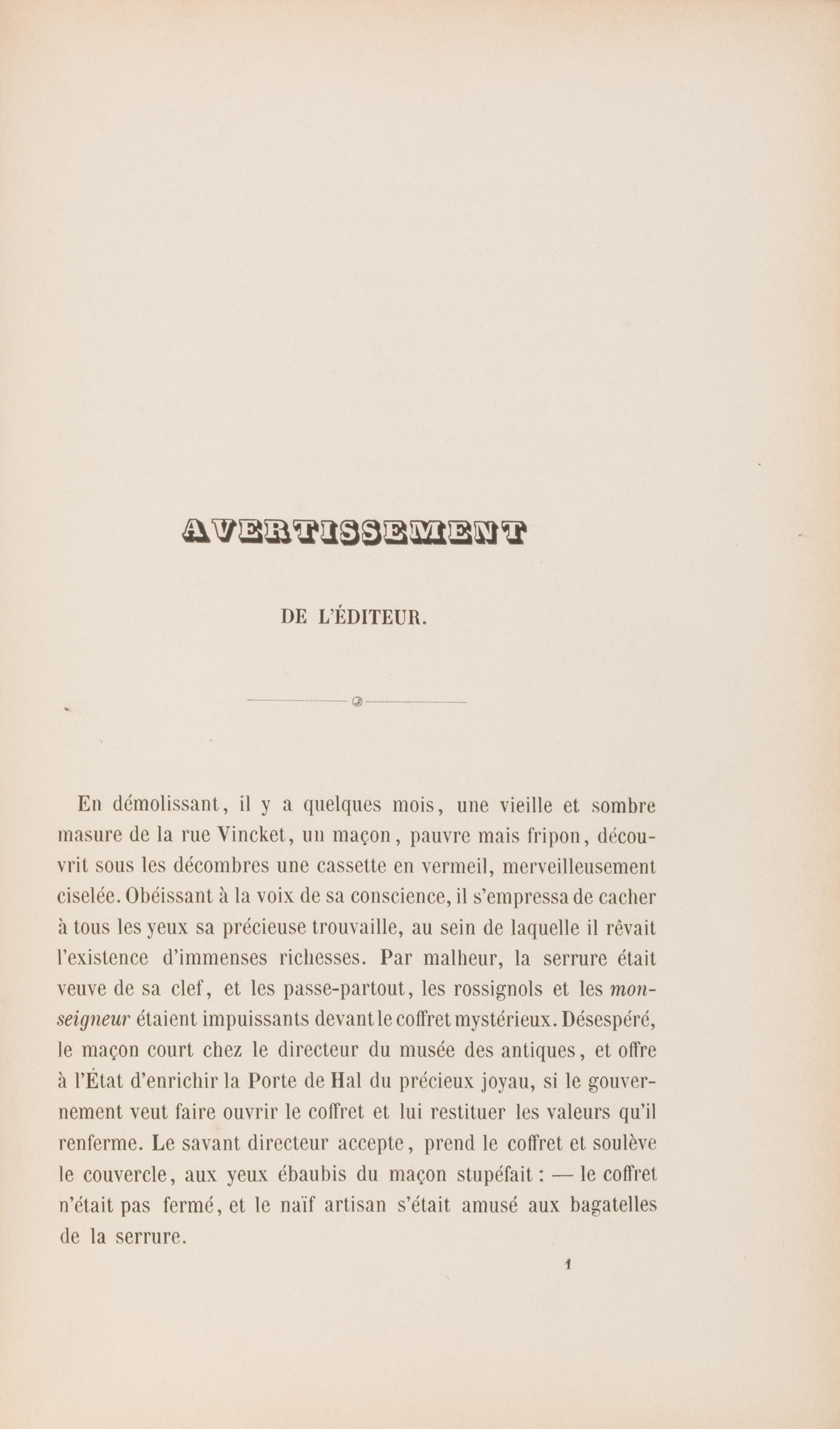 [Fortsas Hoax] [Chalon, Renier Hubert Ghislain] Annulaire agathopédique et saucial Imprimé par les presses iconographiques à la Congrève de l'ordre des Agath . Cycle IV