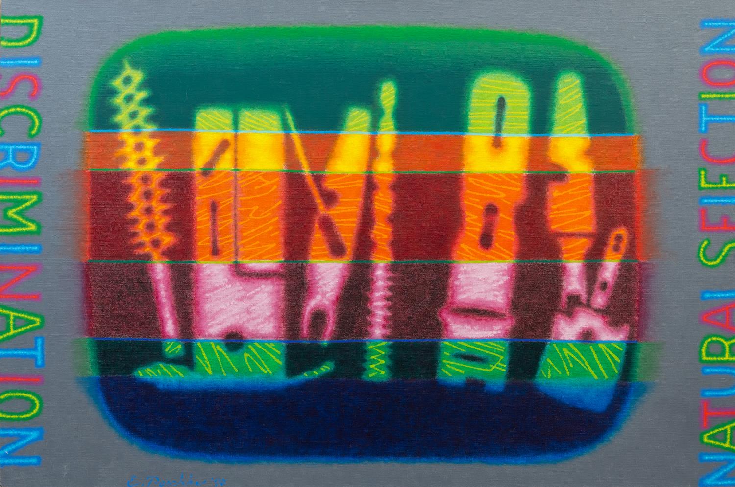 Ed Paschke, (American, 1939-2014), TV Tools, 1990
