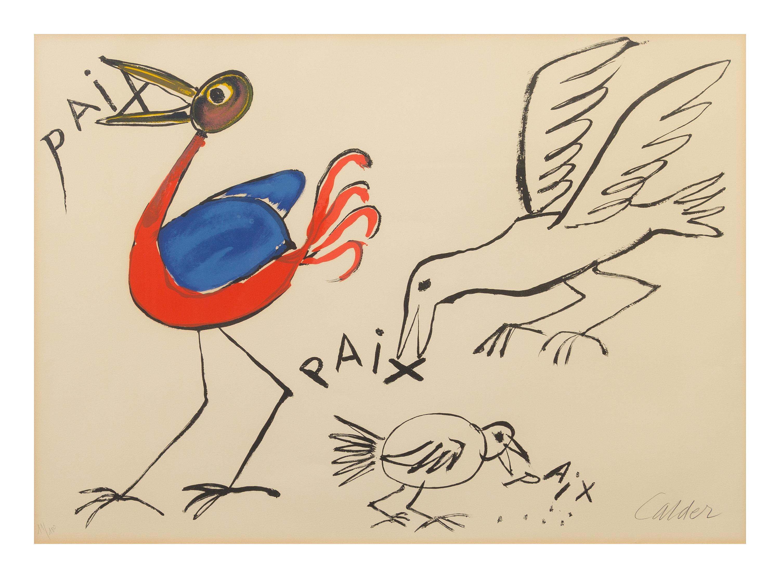 Alexander Calder, (American, 1898-1976), Paix, 1972