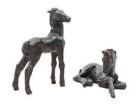 Renee Sintenis, (German, 1888-1965), Standing Horse and Reclining Horse