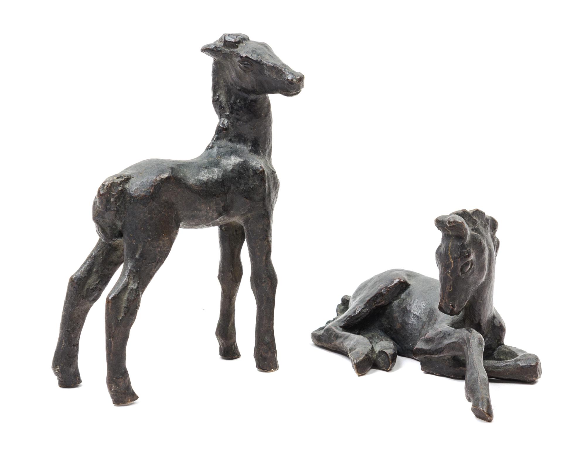 Renee Sintenis, (German, 1888-1965), Standing Horse and Reclining Horse