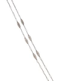KALO, STERLING SILVER LONG CHAIN NECKLACE