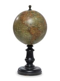 A French Papier Mache Table Globe