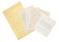 BELLOW, Saul (1915-2005). A group of 5 autograph and typed letters signed from Bellow to William Arrowsmith, 1950s and 1960s.