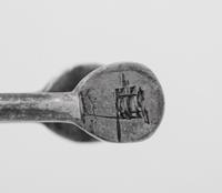 A Queen Anne Silver Miniature Fireplace Tongs