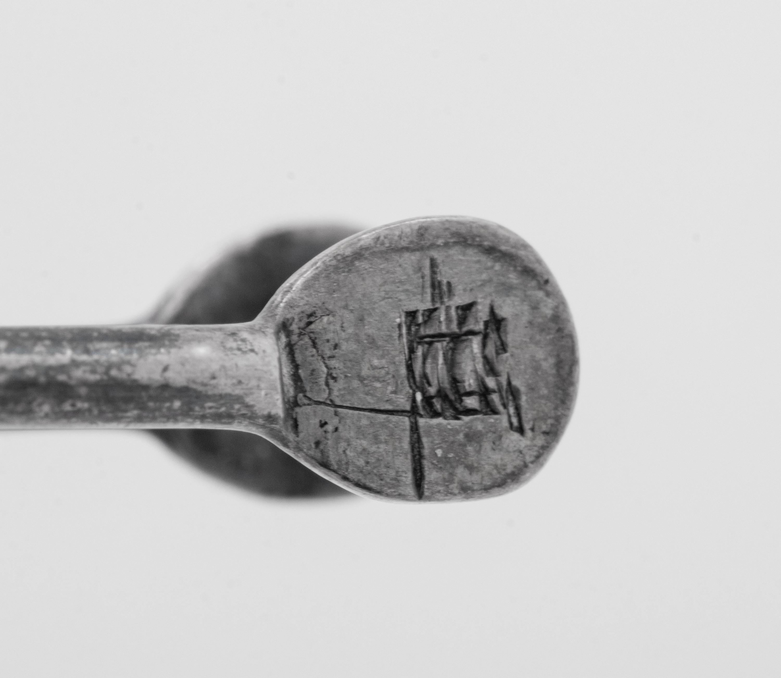 A Queen Anne Silver Miniature Fireplace Tongs