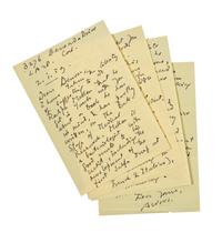 HUXLEY, Aldous (1894-1963). Autograph letter signed ("Aldous"), to Denver. Los Angeles, 2 January 1959.