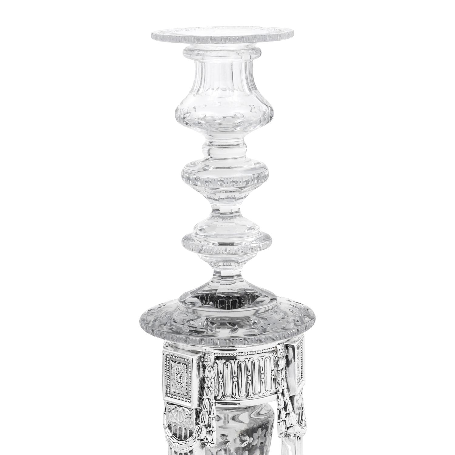 An Impressive American Silver and Cut-Glass Table Garniture