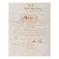 [CIVIL WAR]. SEDDON, James A. (1815-1880). Document signed ("James A. Seddon"), as Confederate States Secretary of War. Richmond, VA, 25 August 1863.