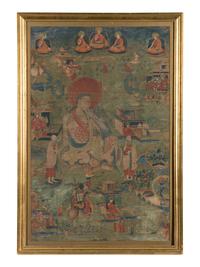 A Tibetan Thangka Depicting Saddha