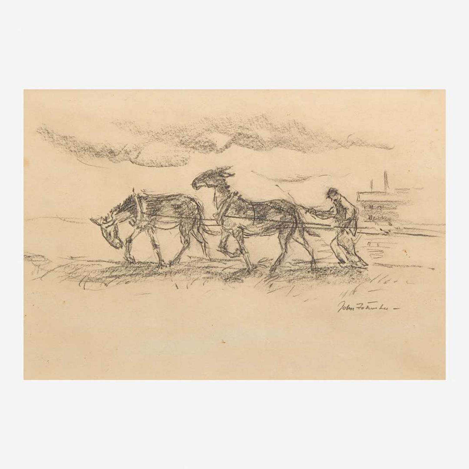 John Fulton Folinsbee (American, 1892-1972) Horses