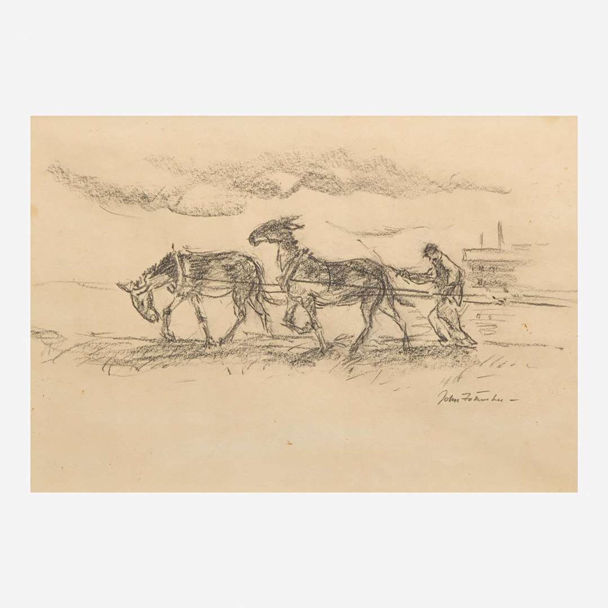 John Fulton Folinsbee (American, 1892-1972) Horses