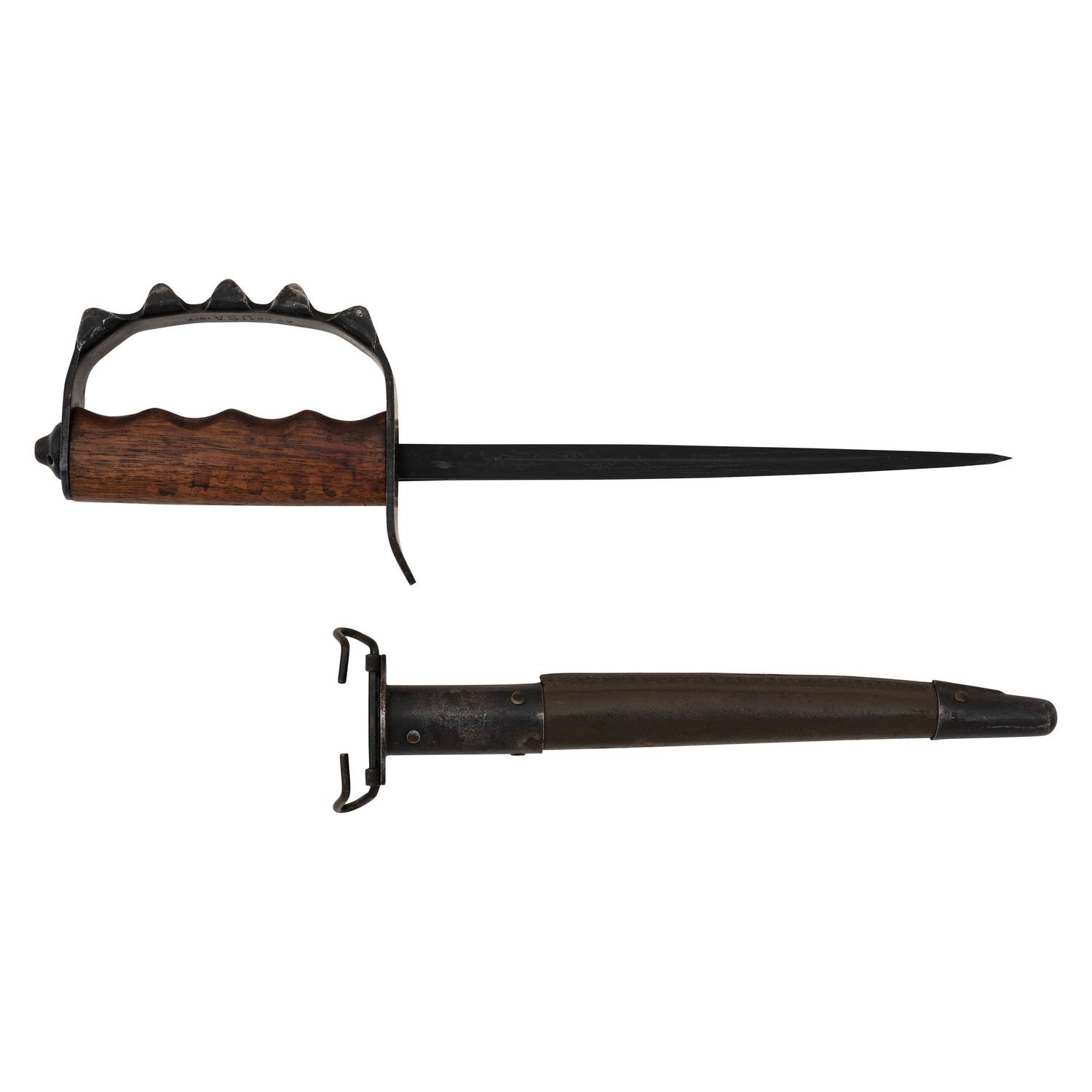 U.S. Model 1917 Trench Knife with Scabbard by American Cutlery Company