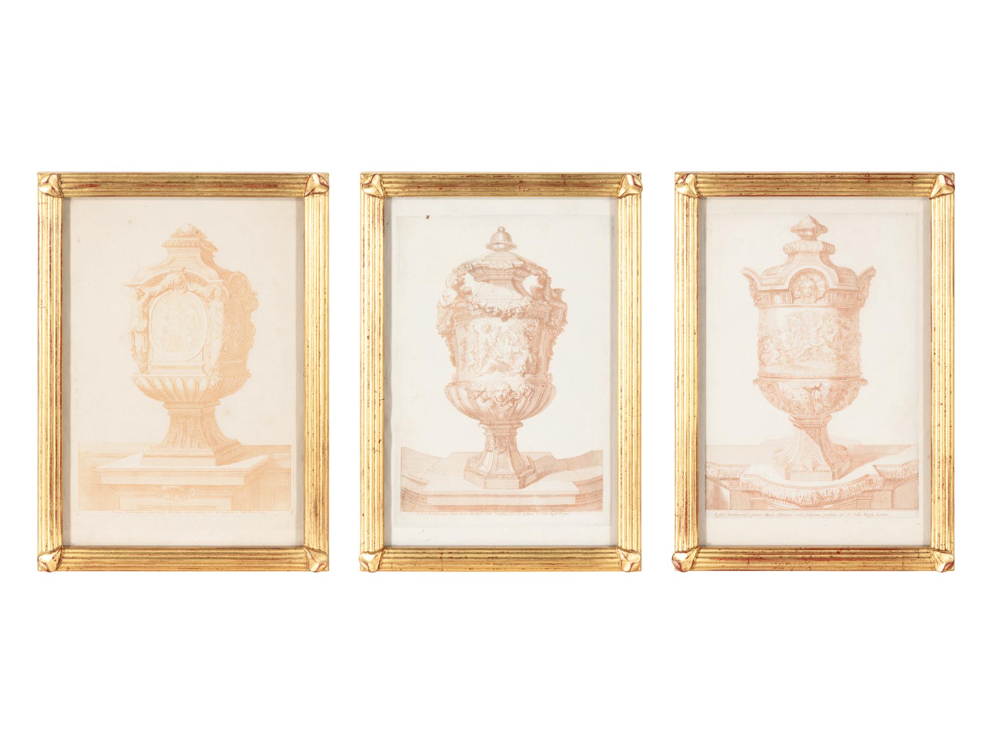 Three Copper Plate Engravings After Daniel Marot