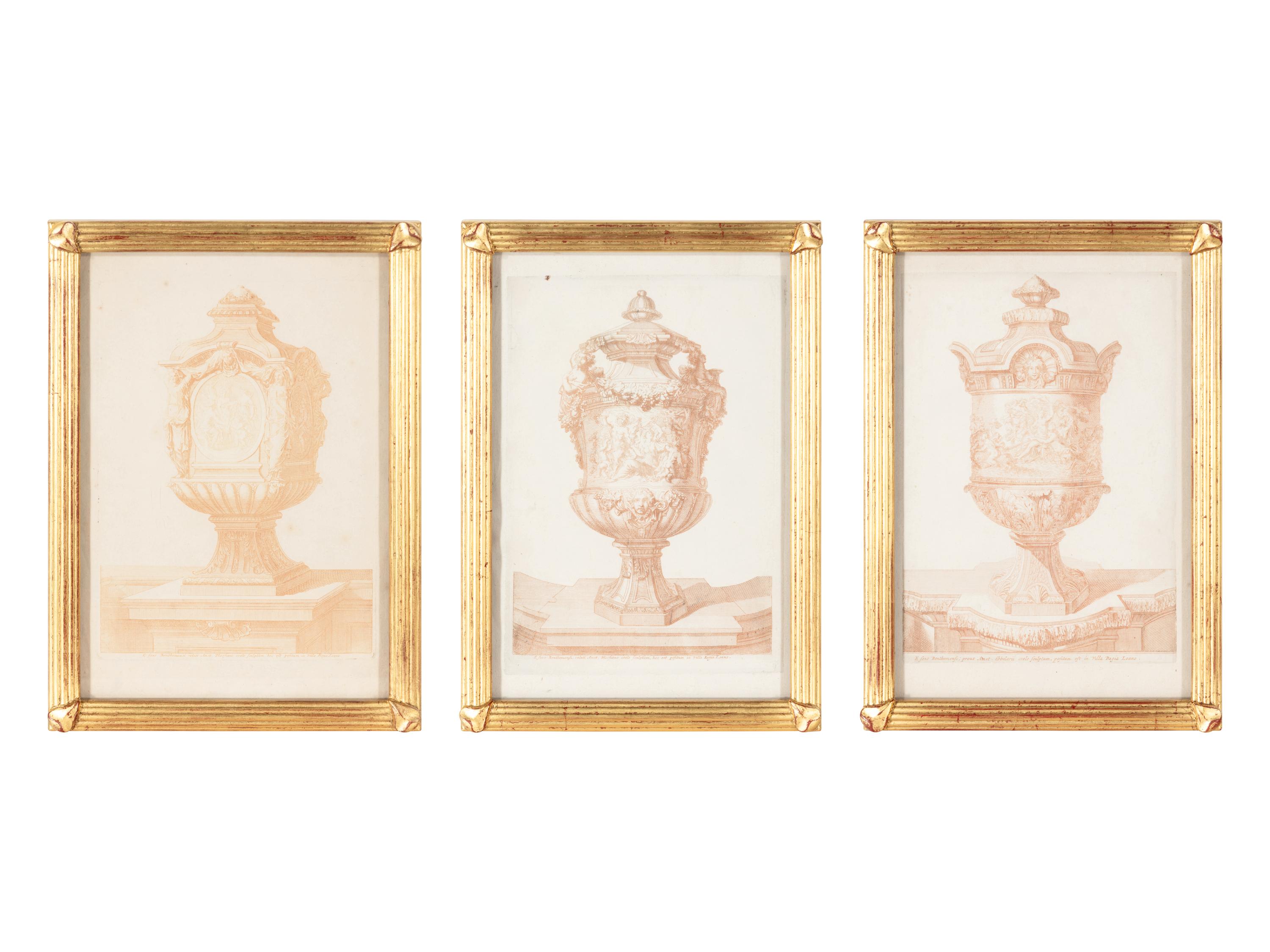 Three Copper Plate Engravings After Daniel Marot